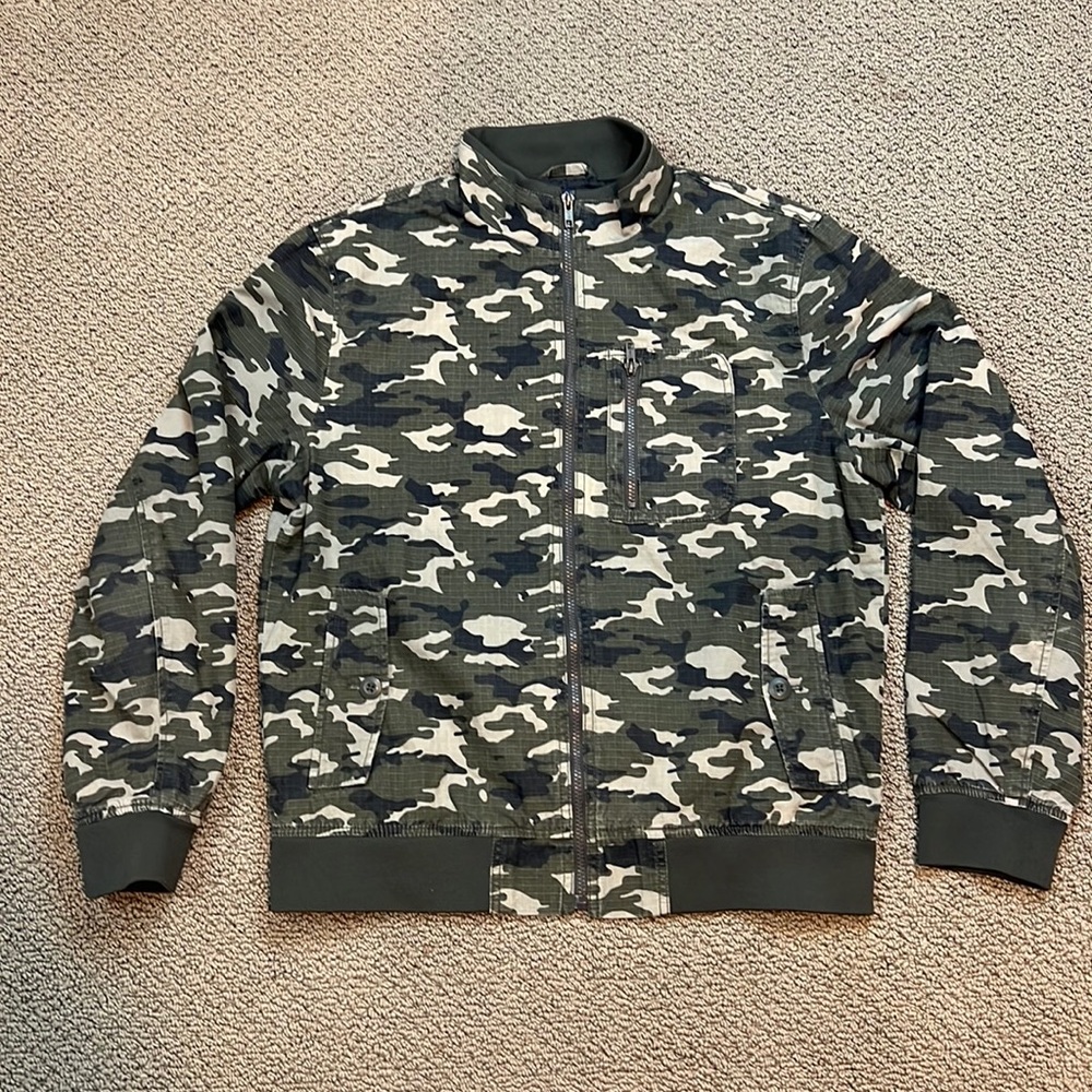 American Rag Camouflage Jacket Full-Zip Men's Large